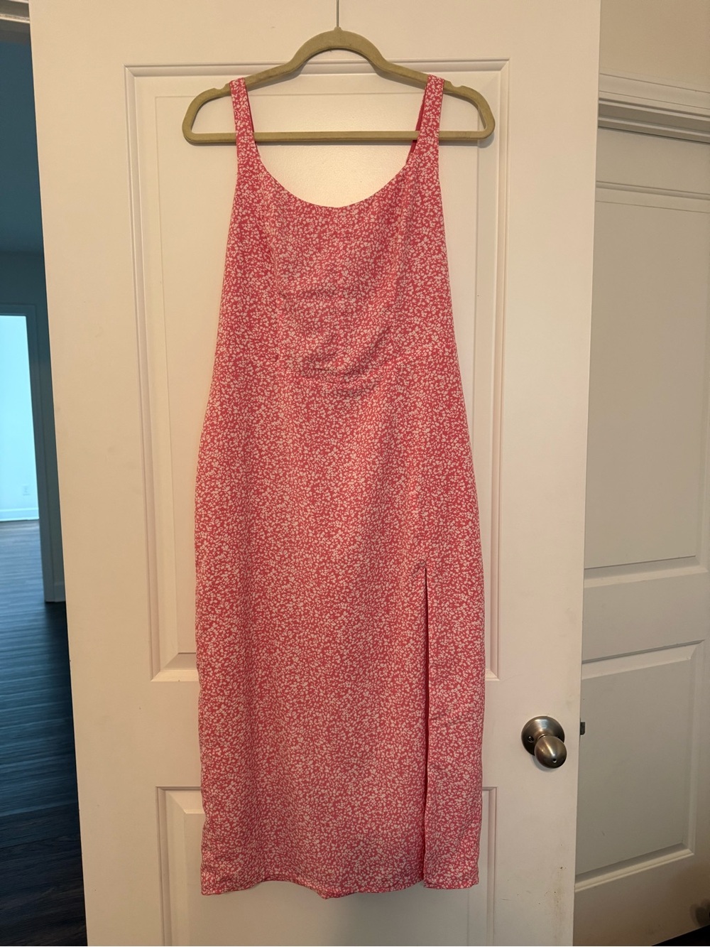 Pink Floral Slip Dress